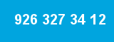 926 327 34 12 926 327 34 12